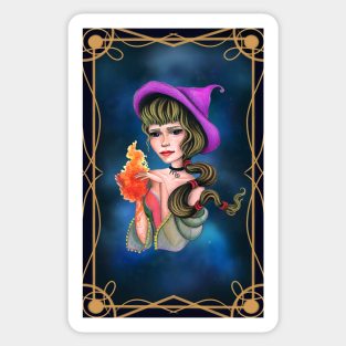 Blondie scorpio witch Sticker